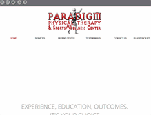 Tablet Screenshot of paradigmpt.com